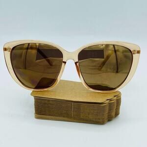 Joe's Sunglasses Crystal Taupe Square Angled Sunglasses JJ6023/54